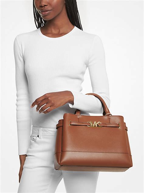 michael kors leather satchels|Michael Kors leather satchel large.